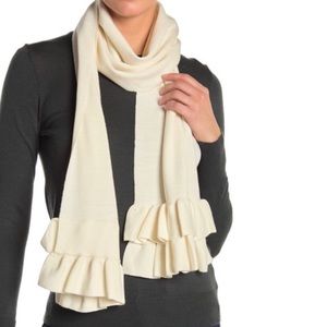 NWT Kate Spade Wool Blend Ruffle Muffler Scarf